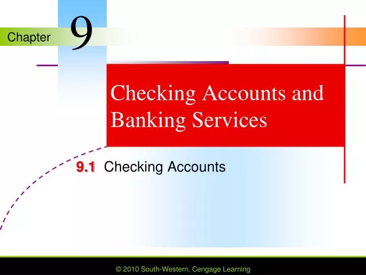 checking accounts and banking services