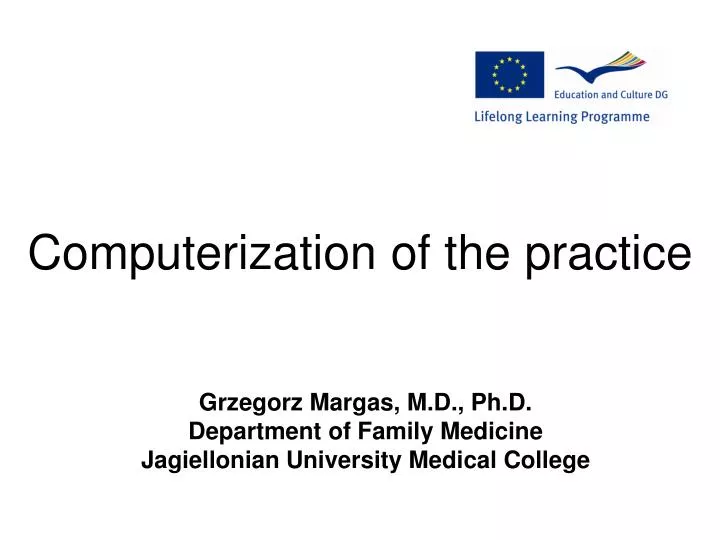 computerization of the practice