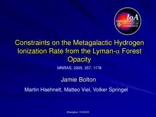 Constraints on the Metagalactic Hydrogen Ionization Rate from the Lyman- a Forest Opacity