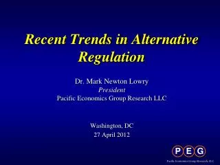 Recent Trends in Alternative Regulation