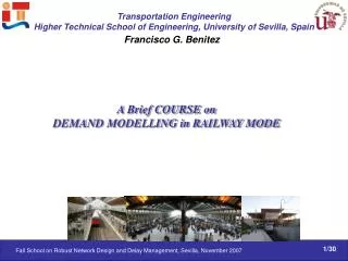 A Brief COURSE on DEMAND MODELLING in RAILWAY MODE