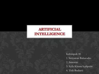 a rtificial intelligence