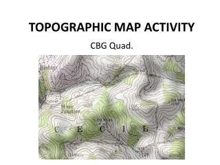 TOPOGRAPHIC MAP ACTIVITY