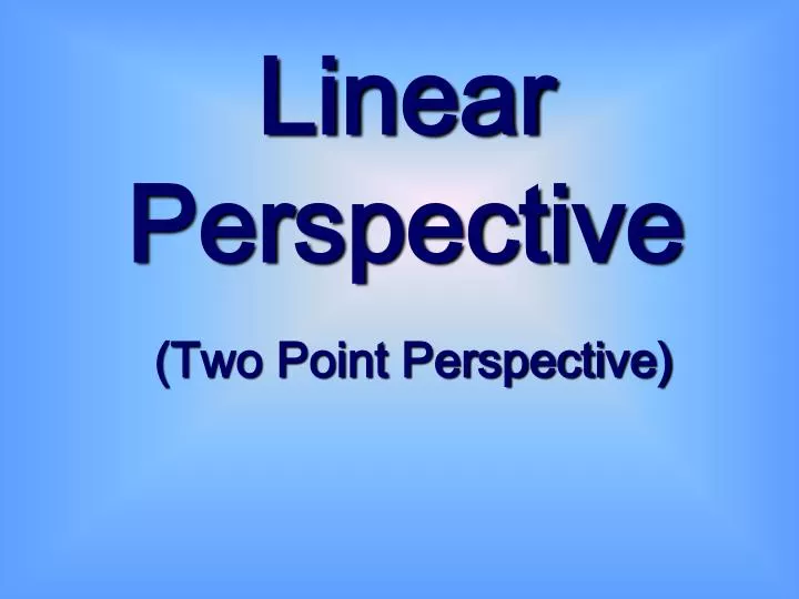 linear perspective