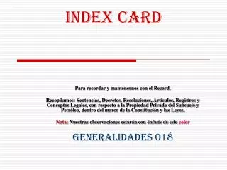 index card