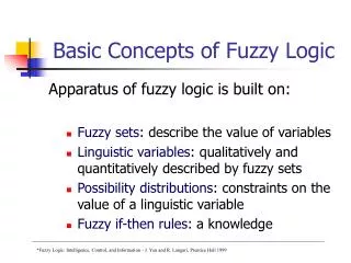 Basic Concepts of Fuzzy Logic