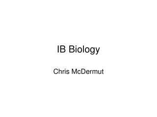 IB Biology