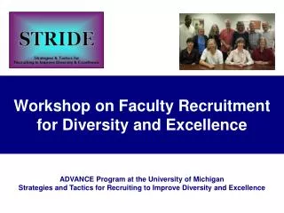 Workshop on Faculty Recruitment for Diversity and Excellence