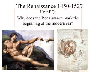 The Renaissance 1450-1527