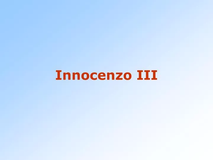 innocenzo iii