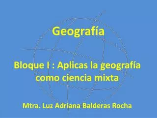 geograf a