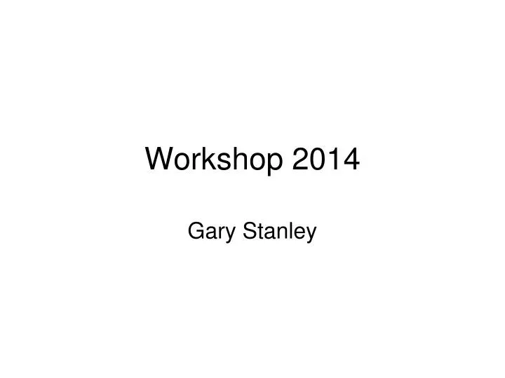 workshop 2014