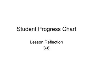 Student Progress Chart