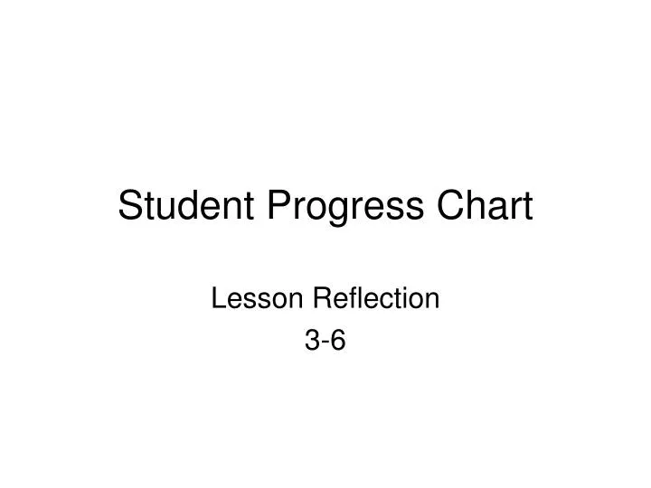 student progress chart