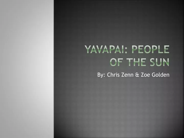 yavapai people of the sun