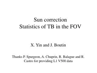 X. Yin and J. Boutin