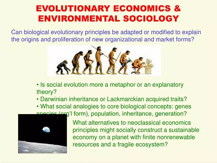 evolutionary economics environmental sociology