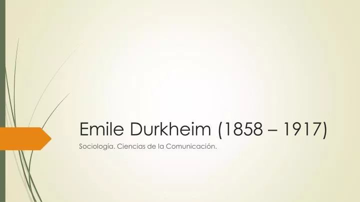 emile durkheim 1858 1917