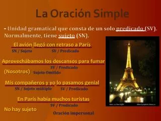 la oraci n simple
