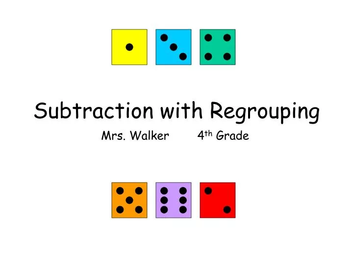 subtraction with regrouping