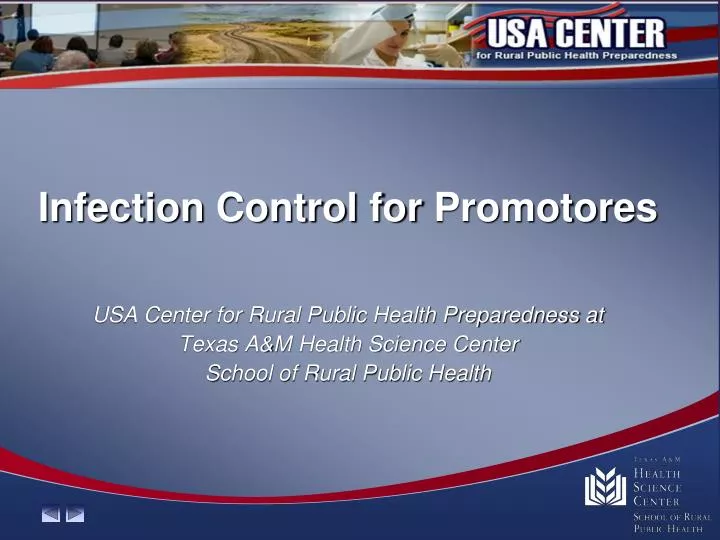infection control for promotores