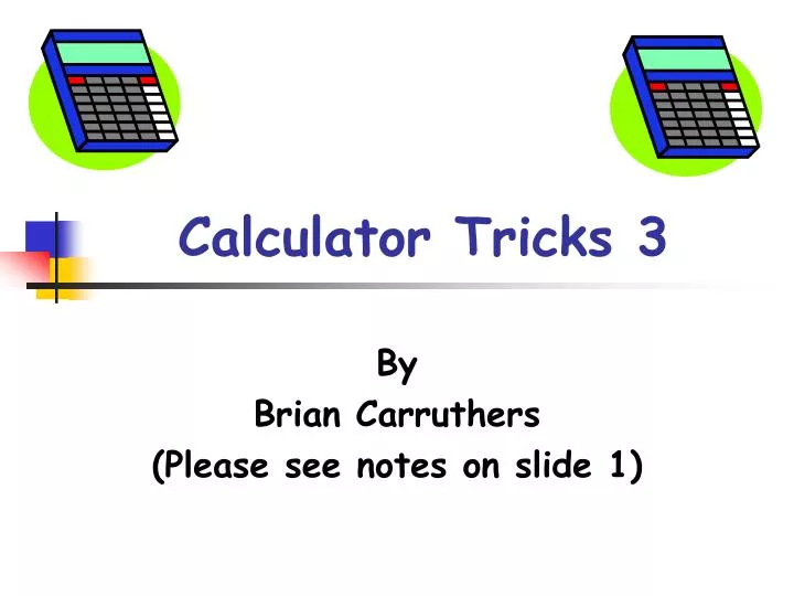 calculator tricks 3