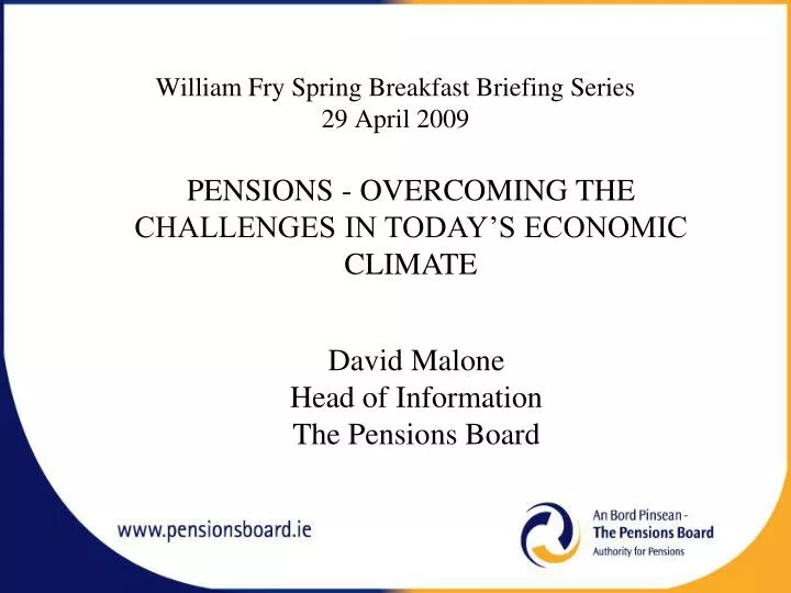 william fry spring breakfast briefing series 29 april 2009