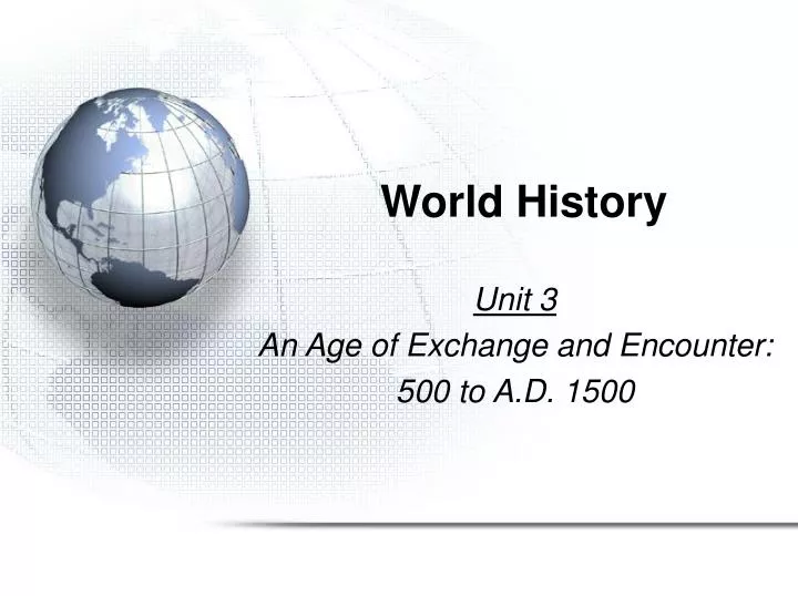 history of the world presentation