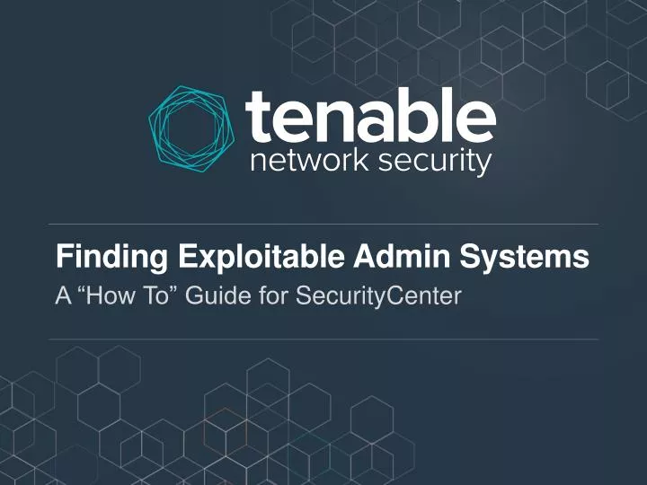 finding exploitable admin systems