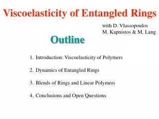 Viscoelasticity of Entangled Rings