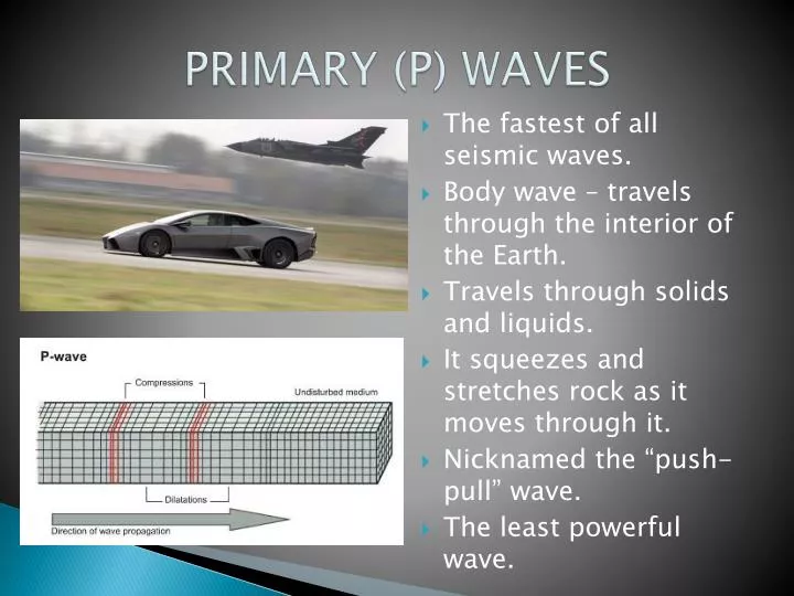 primary p waves