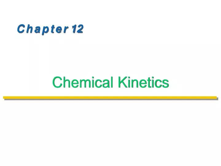 chemical kinetics