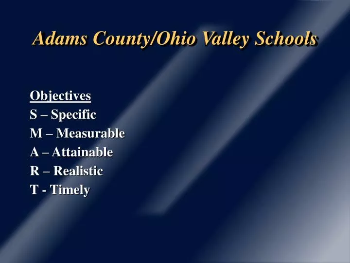 adams county ohio valley schools