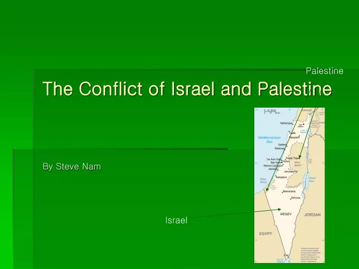 the conflict of israel and palestine
