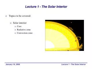 Lecture 1 - The Solar Interior