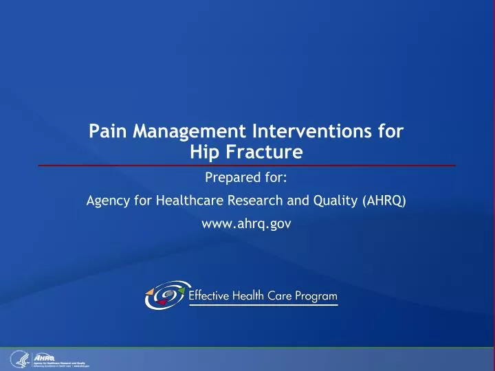 pain management interventions for hip fracture