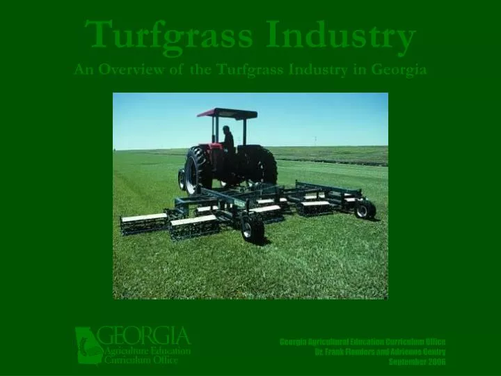 turfgrass industry an overview of the turfgrass industry in georgia