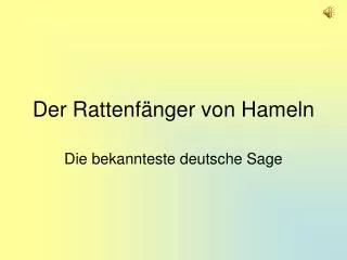 der rattenf nger von hameln