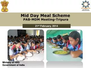 Mid Day Meal Scheme PAB-MDM Meeting-Tripura