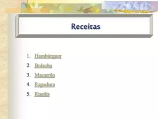 receitas