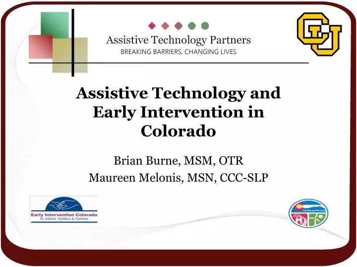 assistive technology and early intervention in colorado