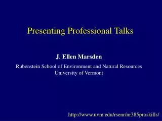 Presenting Professional Talks