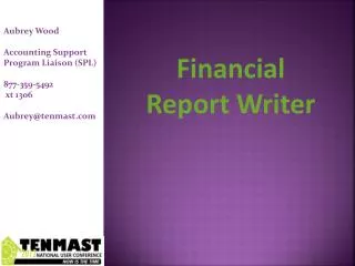 Financial Report Writer