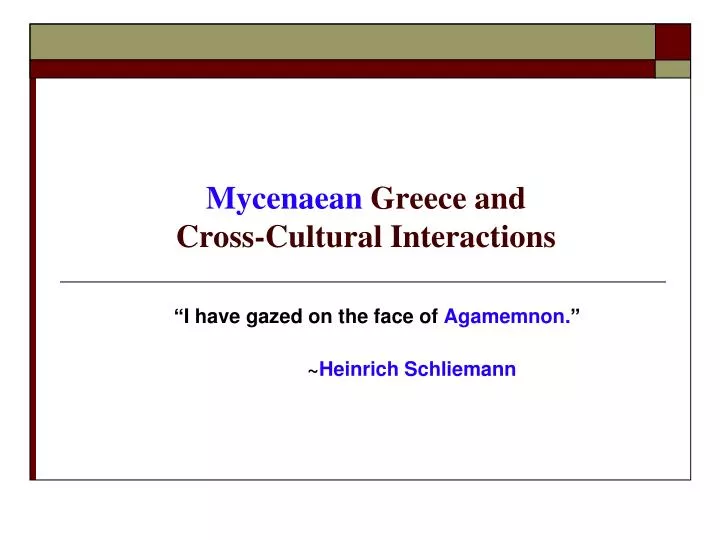 mycenaean greece and cross cultural interactions