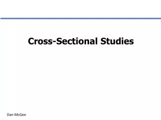 Cross-Sectional Studies