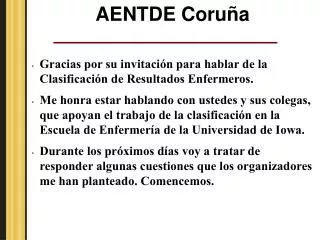 aentde coru a