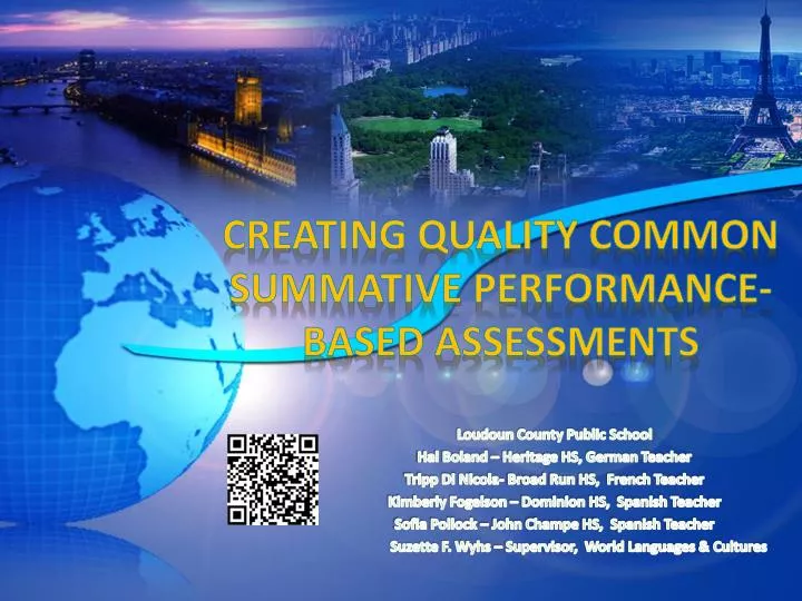 creating quality common summative performance based assessments
