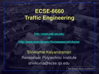 ECSE-6660 Traffic Engineering