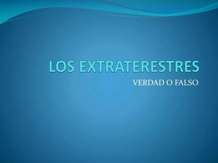 los extraterestres