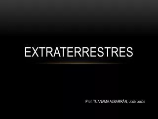 extraterrestres